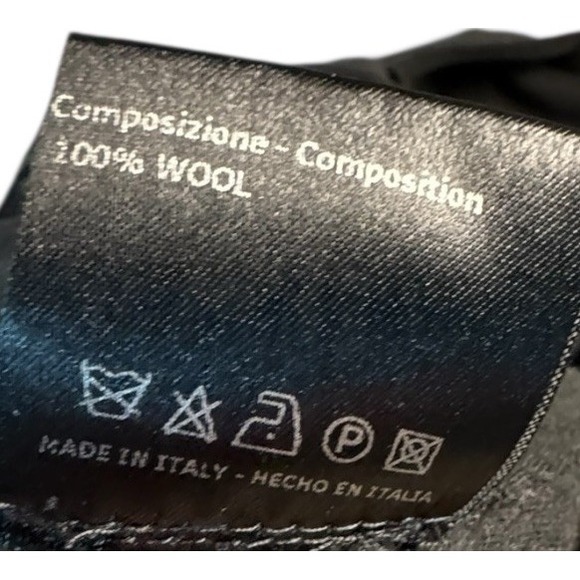 Brioni‎ Black 100% Wool Bodycon Sheath 3/4 Sleeve Dress Size 6 Or 42 Made Italy - Picture 12 of 12